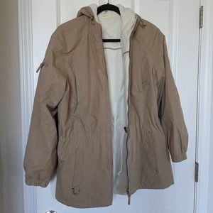 Tan Sherpa Lined Jacket